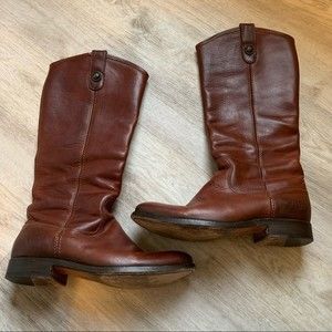 Frye Melissa Tall Brown Boots, Size 7B